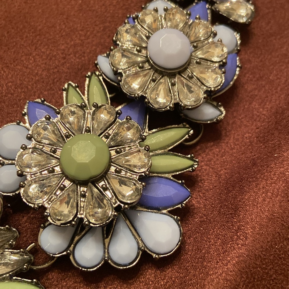 Statement necklace  faux stones no marking - Picture 5 of 8